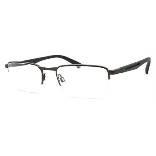Puma PU0020O 002 Men`s Eyeglasses Frames Half-rim 52-18-140 Brown / Black + Case