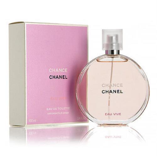 Chance Eau Vive by Chanel Women Perfume Eau De Toilette Spray 3.4 oz / 100 ml