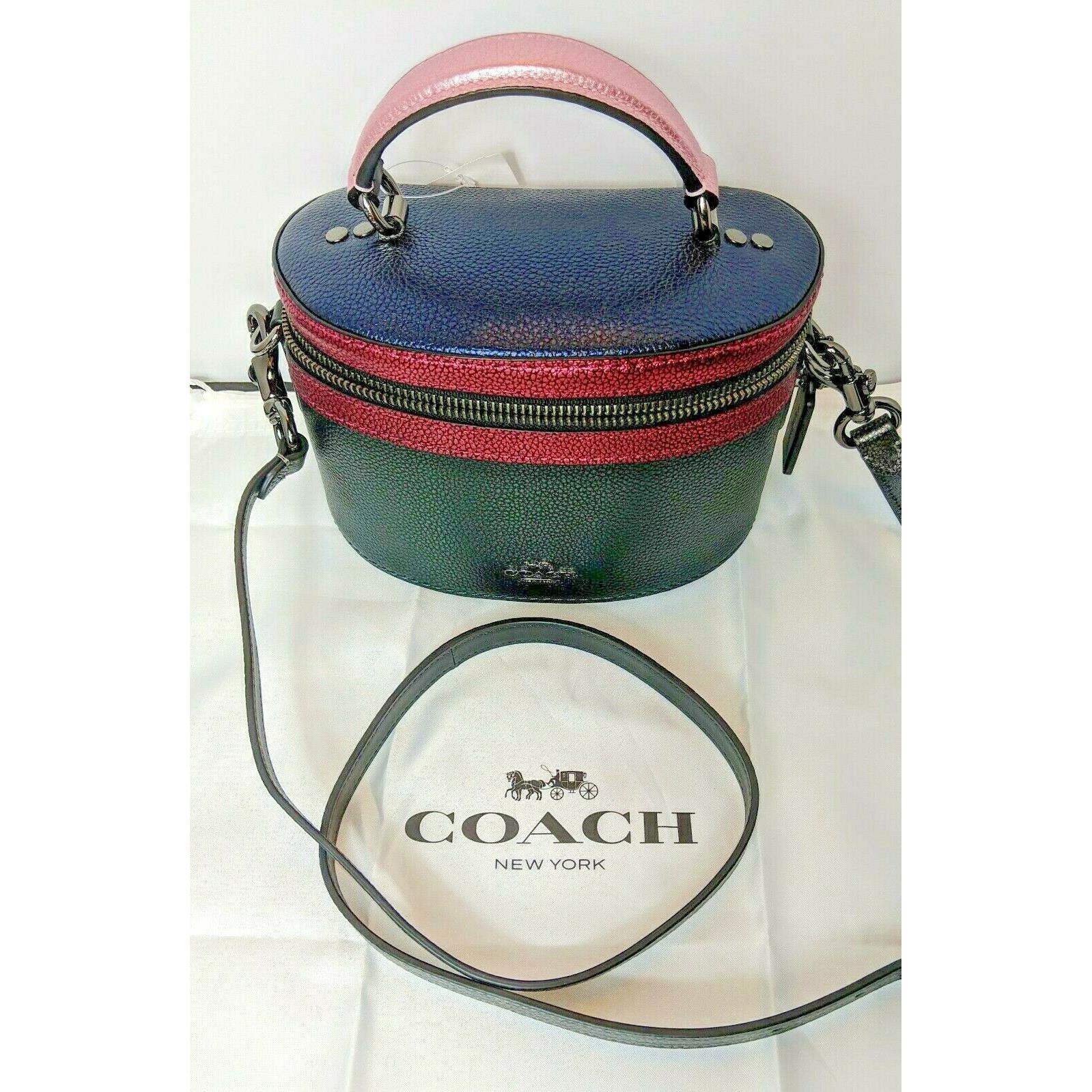 coach trail leather crossbody bag