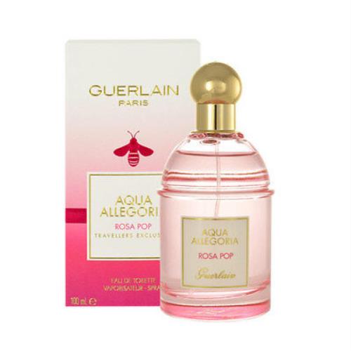 Aqua Allegoria Rosa Pop Guerlain 3.3 oz /100 ml Edt Women Perfume Spray