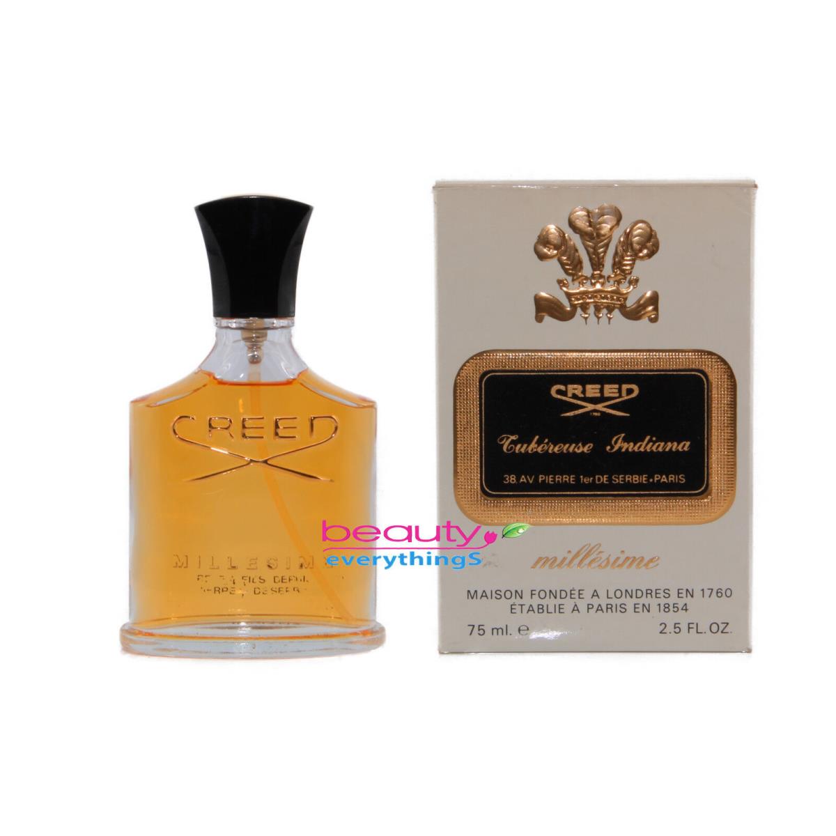 Creed Tubereuse Indiana Millesime Spray 2.5oz / 75ml Women`s Perfume Rare