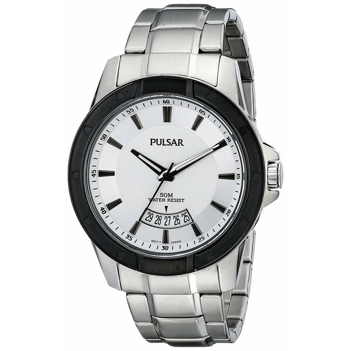 Pulsar Men`s PS9275 On The Go Analog Display Japanese Quartz Silver Watch
