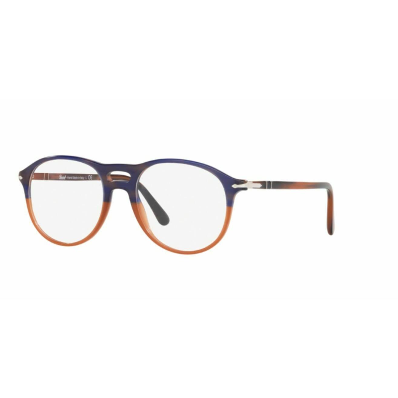 Persol 0PO3202V-1066 Blue Striped Orange Gradient 3202 Eyeglasses