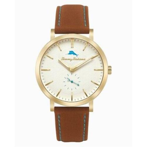 Tommy Bahama TB00108-02 Women`s Stainless Steel Quartz Watch with Leather Strap
