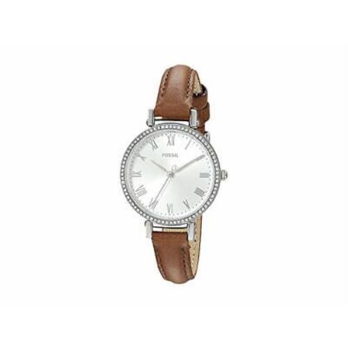 Fossil Women`s Kinsey Three-hand Brown Leather Watch ES4446