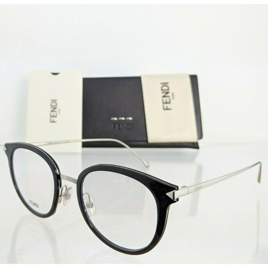 Fendi Eyeglasses FF 0166 Rmg 48mm Black Silver Frame FF0166