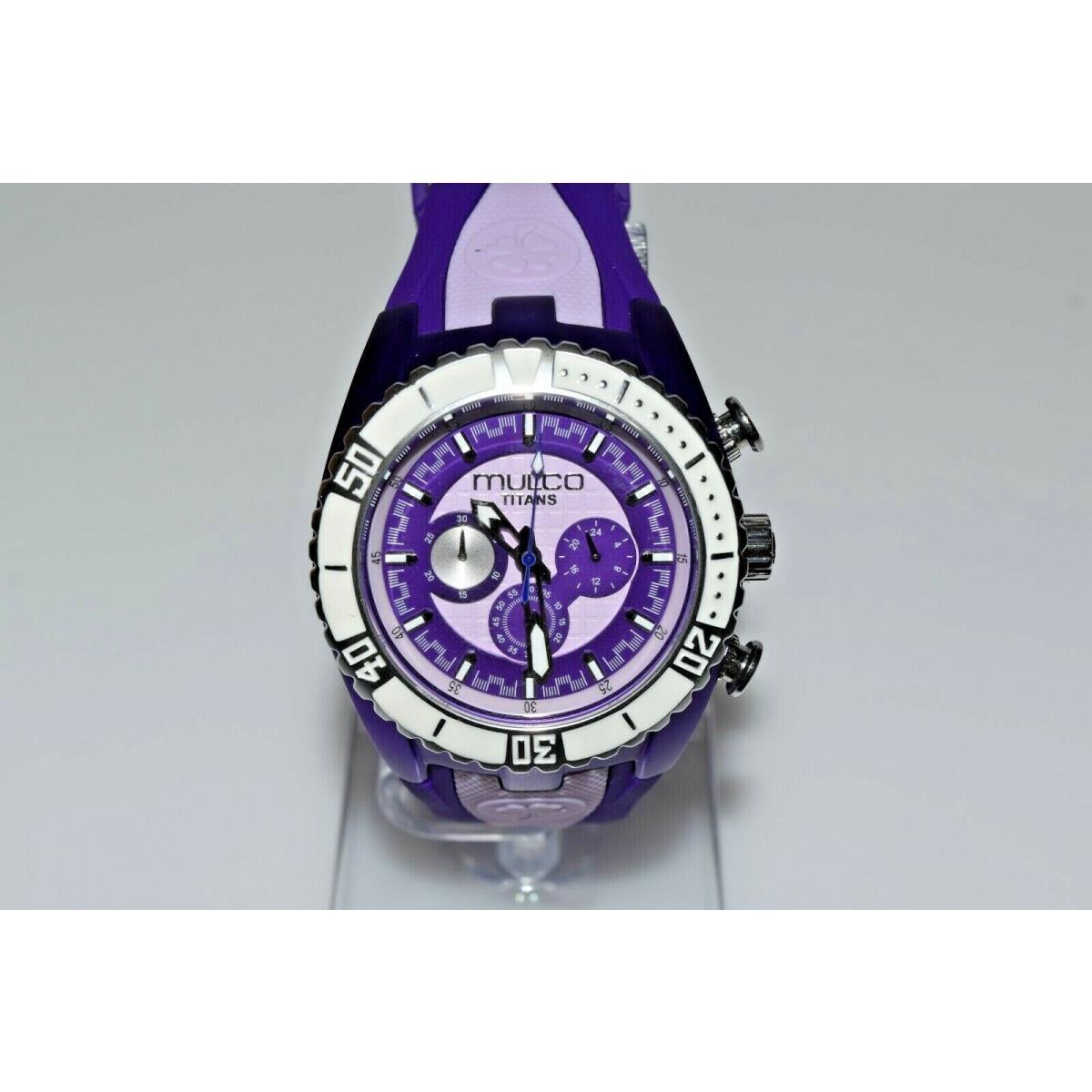Mulco Titans Purple Lilac White Chronograph MW5 1836 051 Watch