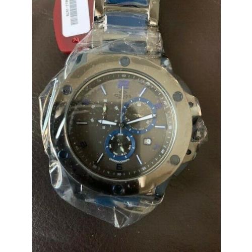 Oniss ON612 Ceramic Watch with 3 Inner Dials Blue Ceramic and Gun Metal