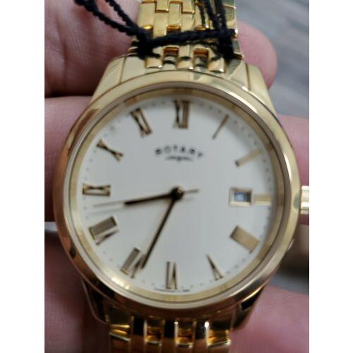 Rotary GB00794/32 Mens GP Dress Watch Gold Plated Quartz