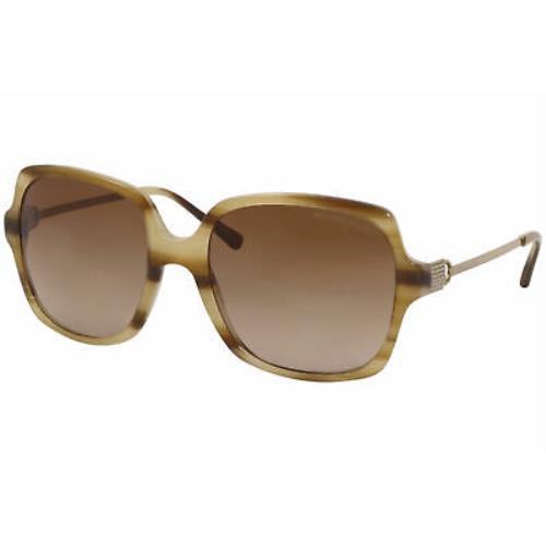 Michael Kors Sunglasses Bia Mk2053 329113 Blonde Horn/brown Gradient 56-140