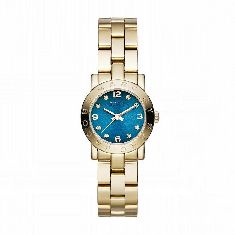 Marc Jacobs Amy Mini Blue Dial Gold-tone Ladies Watch MBM3304