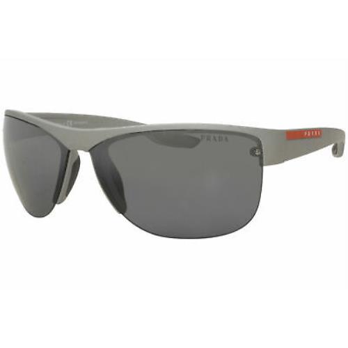 Prada Linea Rossa Active SPS17U 449-9R1 Sunglasses Dark Grey/silver Mirror Lens