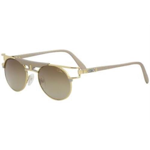Cazal Legends Men`s 989 003 Gold/silver/nude Retro Round Sunglasses 50mm