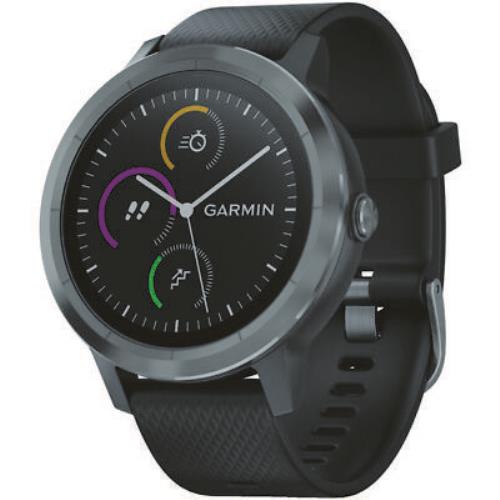 Garmin Vivoactive 3 Black with Slate Hardware Smart Watch Fitness Tracker Health