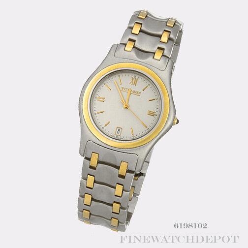Wittnauer 18KT SS Golden Odyssey Sapphire Swiss Quartz Watch 6198102