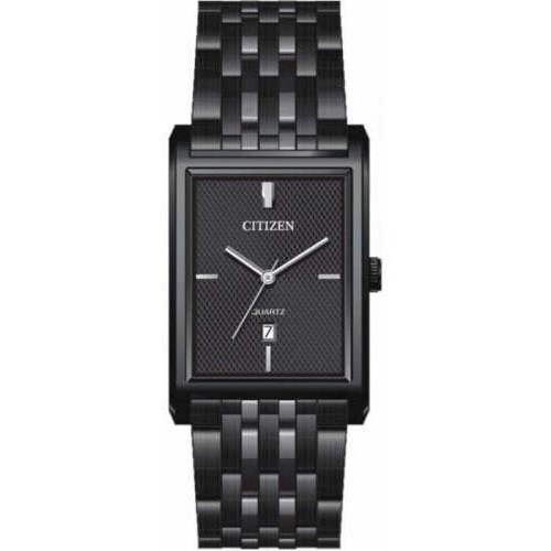 Men`s Citizen Dress Black Case and Steel Bracelet Watch BH3005-56E