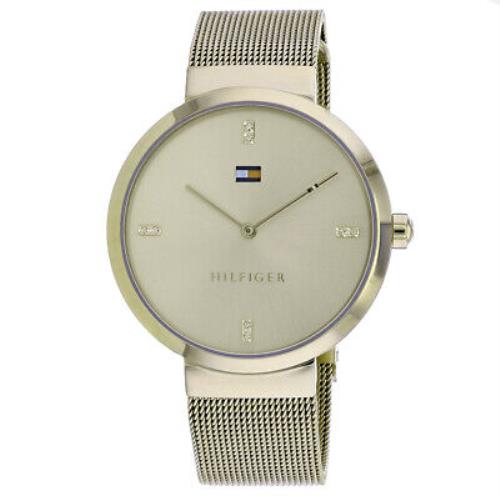 Tommy Hilfiger Women`s Liberty Gold Dial Watch - 1782217