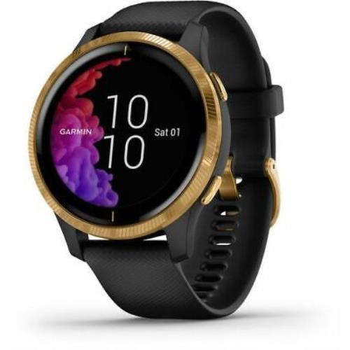 Garmin Venu Gps Smartwatch Black/gold 010-02173-31 Watch