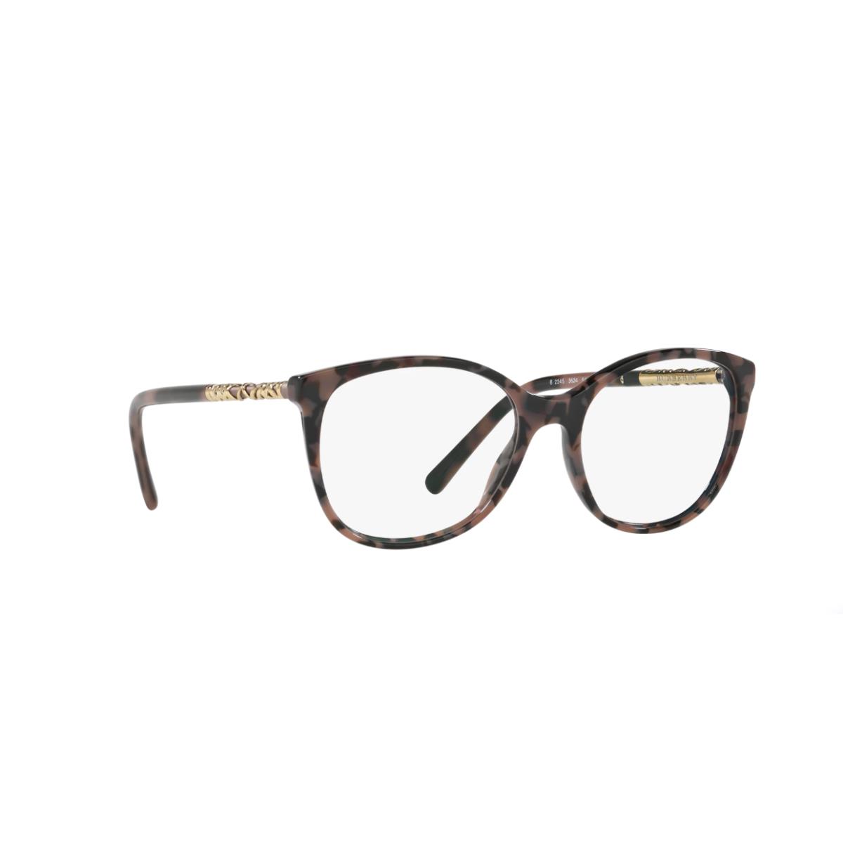 Burberry B 2245 Brown Havana 3624 Plastic Eyeglasses Frame 52-17-140 Italy