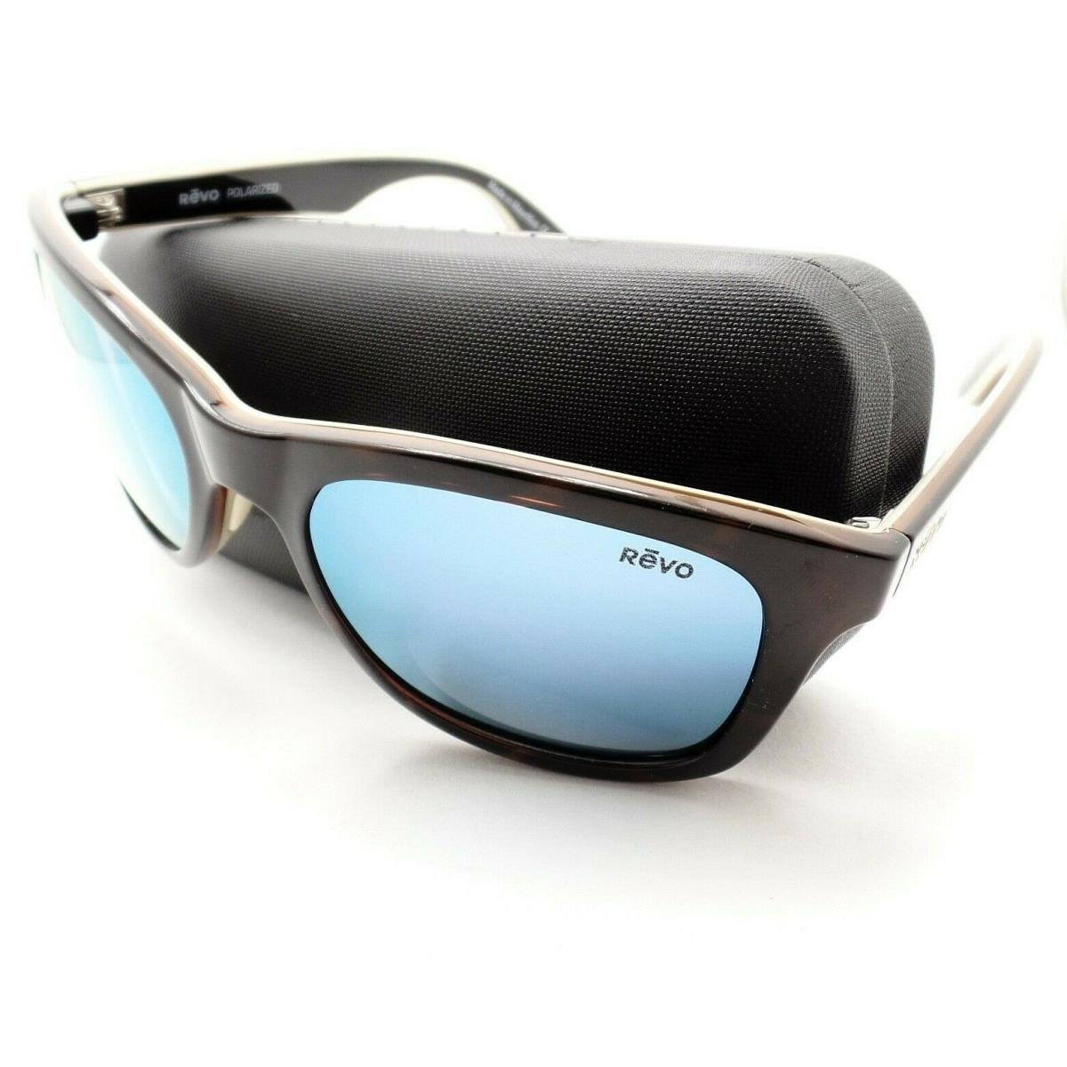 Revo Huddie Tortoise Ivory Blue Water Polarized Sunglasses