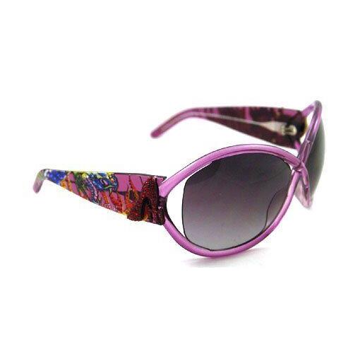Ed Hardy Pinup Devil Sunglasses Ehs 048 64-14-115 Pink Sapphire