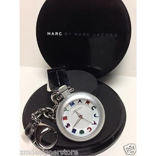 Marc by Marc Jacobs Funky Chain Clip Charm Pocket Watch Silver MBM7500