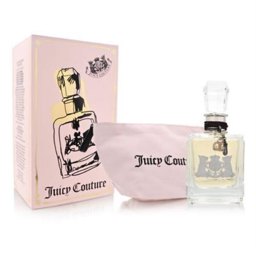 Juicy Couture 2 PC Perfume Set: 3.4 oz Edp + Cosmetic Bag