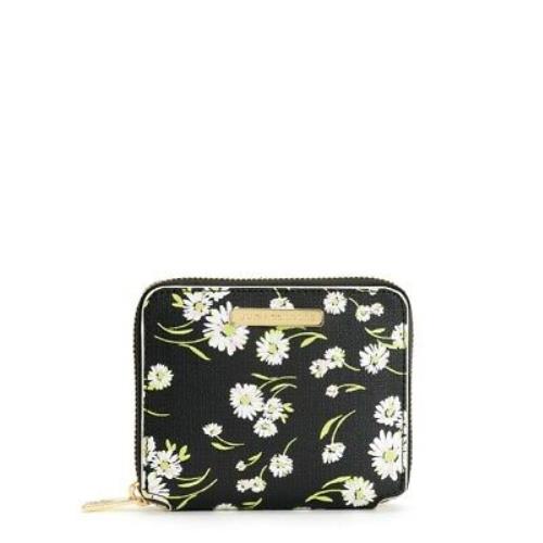 Juicy Couture Pitch Black Fullerton Daisy Mini Zip Wallet Org