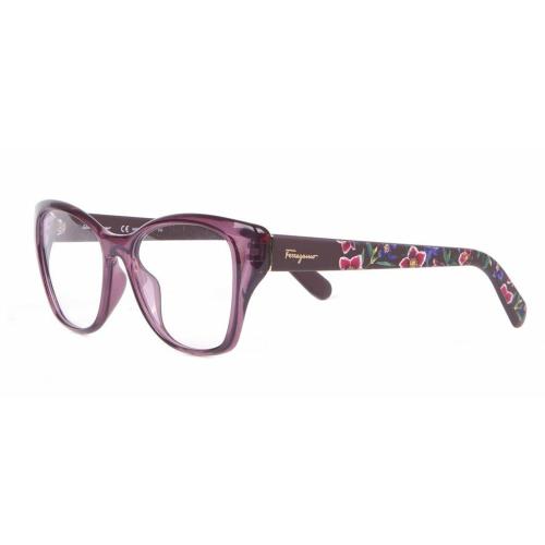 Salvatore Ferragamo Eyeglasses SF2827 606 Purple Frames 53MM Rx-able ST