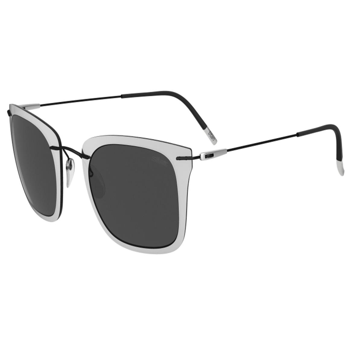 Silhouette Infinity Sunglasses Black Matte / Grey Silver Lenses 8696-75-9040