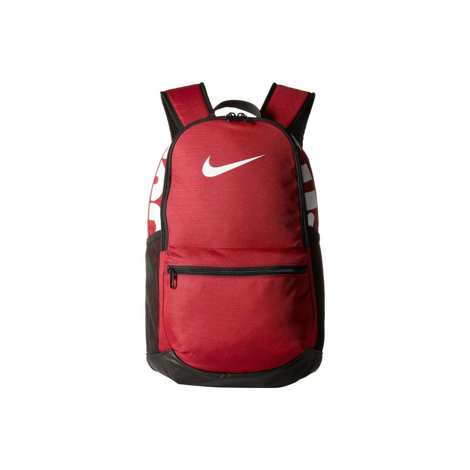 Nike Brasilia Medium Train Backpack BA5329 618 Red Crush/white/black 1465 CU IN