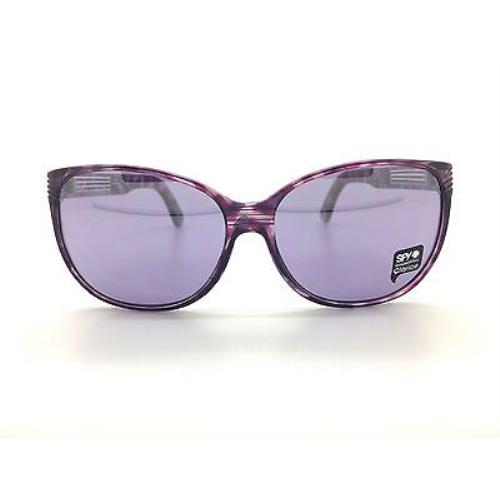 Spy+ Optic Clarice Sunglasses 672015863259 Royal Purple Marble Frame Mirror Lens