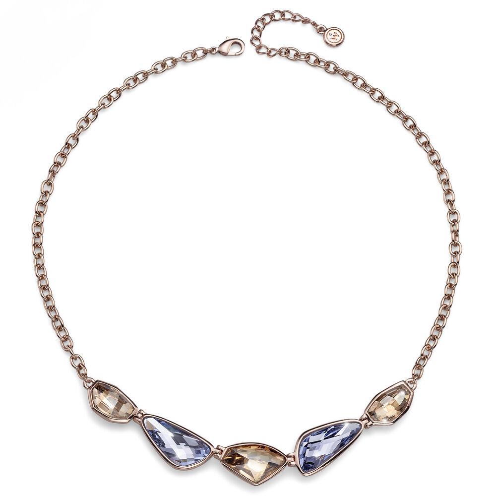Oliver Weber Swarovski Crystal Rose Gold Fashion Necklace 11531