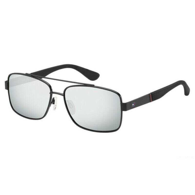 Tommy Hilfiger TH 1521/S Bsc Black Silver Mirror Sunglasses