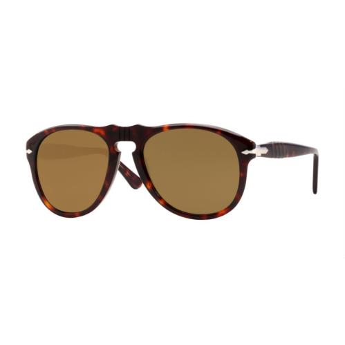 Persol 649-S Sunglasses Brown Havana Polarized 2457 Size Large 54m