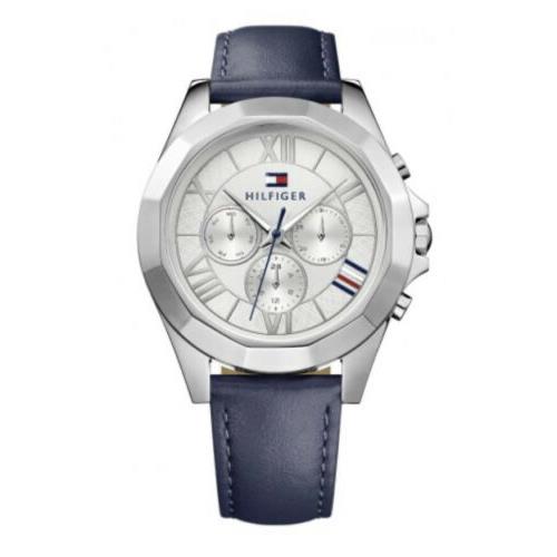 Tommy Hilfiger Women s Chelsea Blue Leather Band Watch 1781850