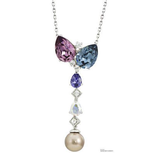 Light Of Dream Pendant Swarovski Elements Crystals Necklace Sterling Silver