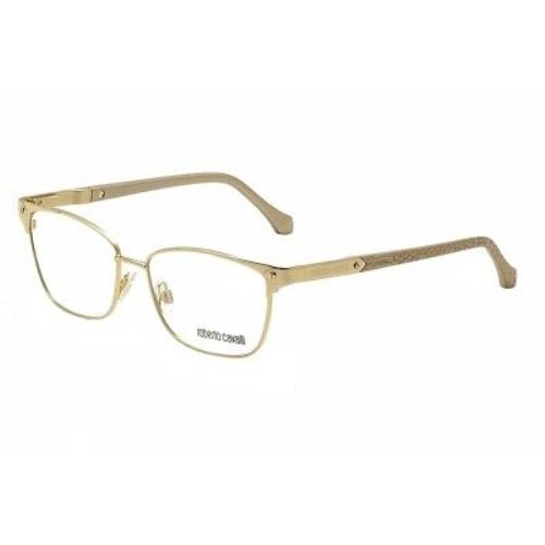 Roberto Cavalli Eyeglasses Cerf RC0762 RC/0762 032 Gold Optical Frame 53mm