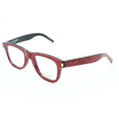 Saint Laurent SL 50 010 Red Black Frames RX Eyeglasses SL50 48-22