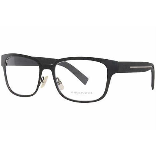 Dior Homme Dior0192 Mca Eyeglasses Men`s Matte Black Full Rim Optical Frame 55mm