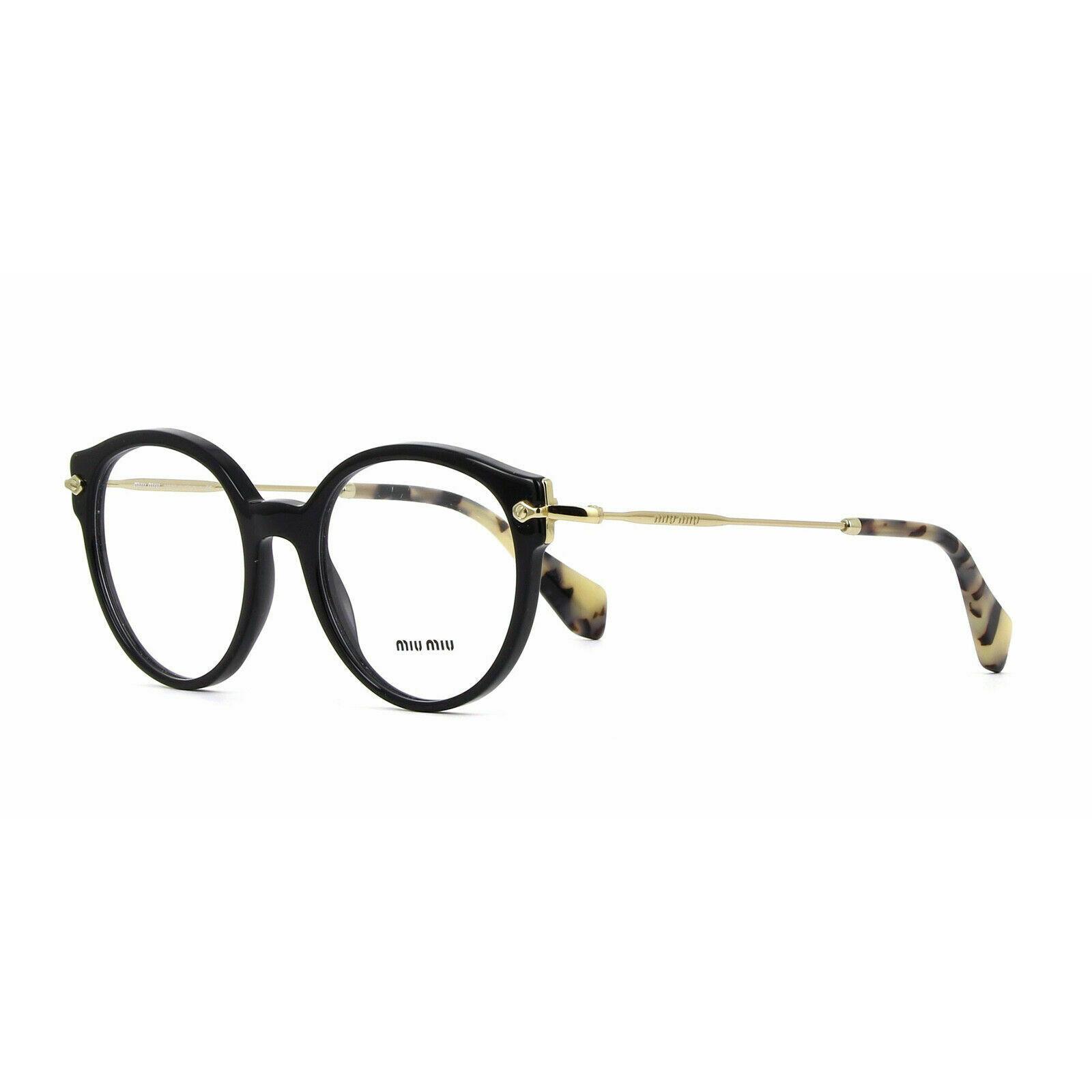 Miu Miu Eyeglasses MU04PV 1AB-101 Black / Gold 52-19-140 16