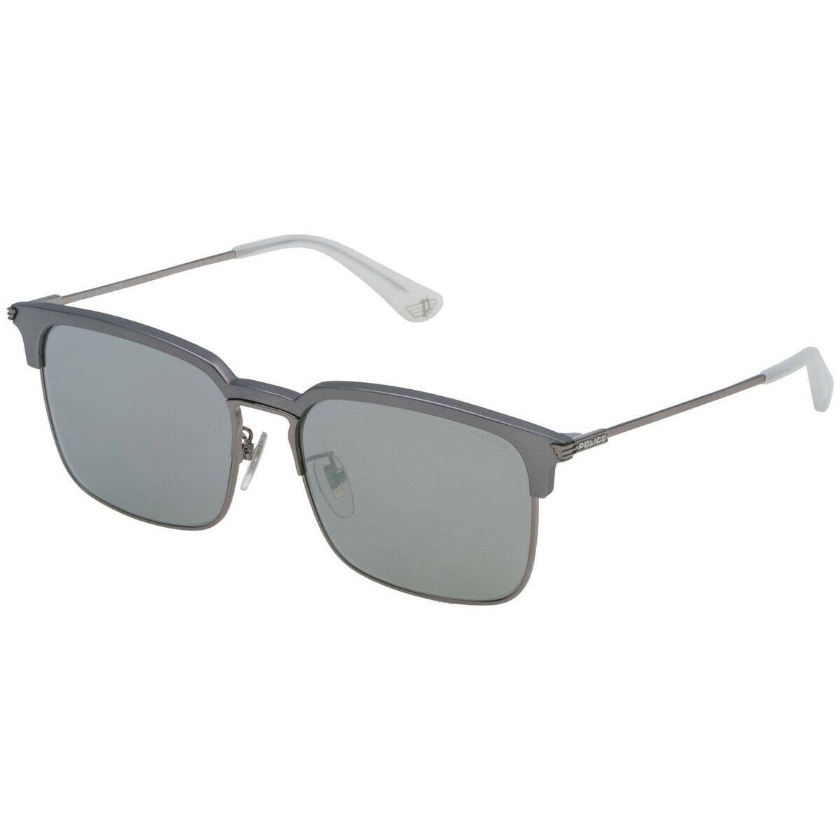 Police Sunglasses Empire 2 SPL576E 579X Shiny Palladium /mirrored Silver 57