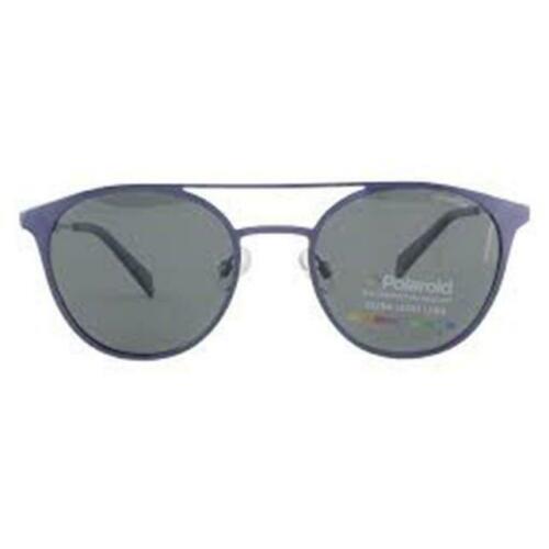 Polaroid PLD2052/S-PJPM9 Blue Metal Frame Gray Mirror Lense Sunglasses