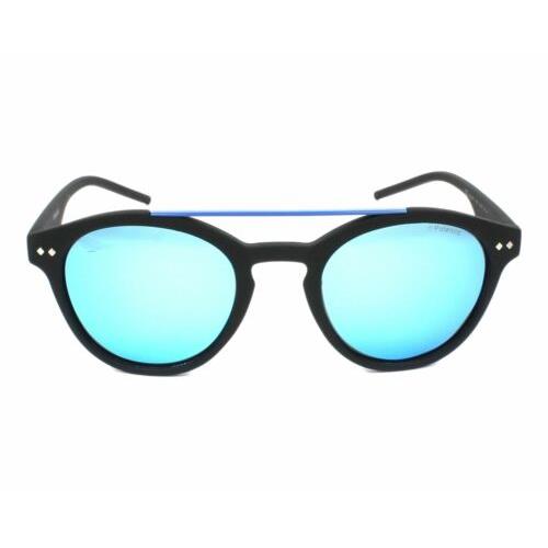 Polaroid PLD6030/S-0035X Matte Black Plastic Frame Blue Lense Sunglasses