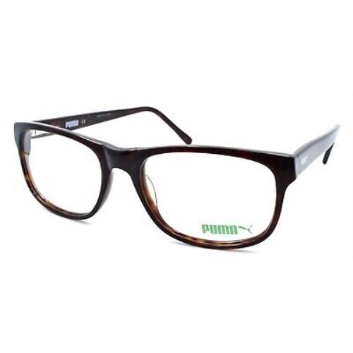 Puma PE0020O 006 Unisex Eyeglasses Frames 55-18-140 Havana