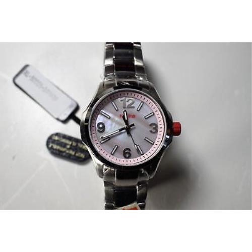 Red Line Women`s Starter Watch Pink Mother of Pearl Dial Stainless Steel