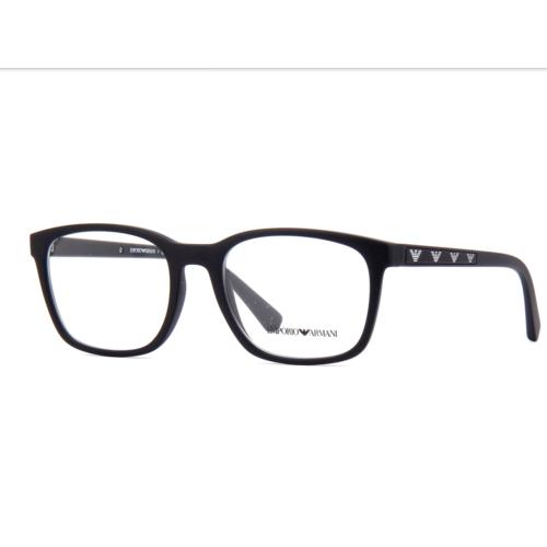 Emporio Armani EA3141 5733 Eyeglasses Matte Black Frame 53mm