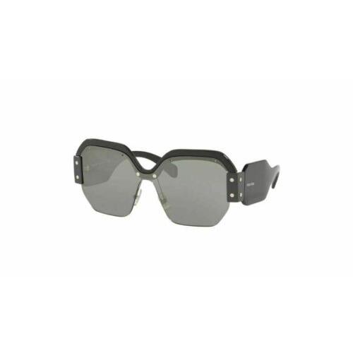 Miu Miu 0MU 09SS 1AB4S1 Black/gray Silver Mirror Sunglasses