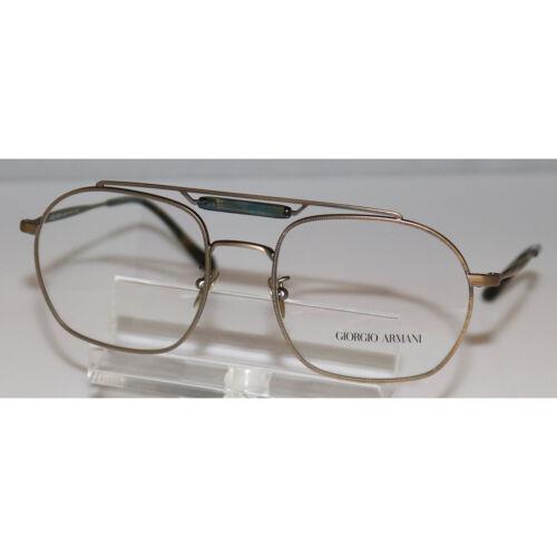 Giorgio Armani 5084 3247 Matte Gold Pilot Designer Eyeglasses Optical Frame