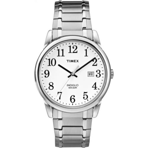 Timex Men`s Easy Reader Date 38mm Expansion Band Silver-tone Watch TW2P81300